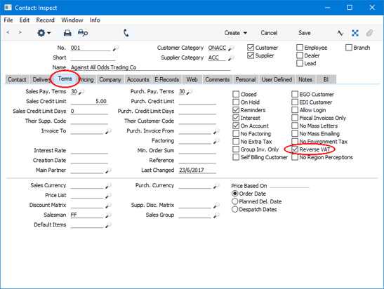 reverse charge invoice template