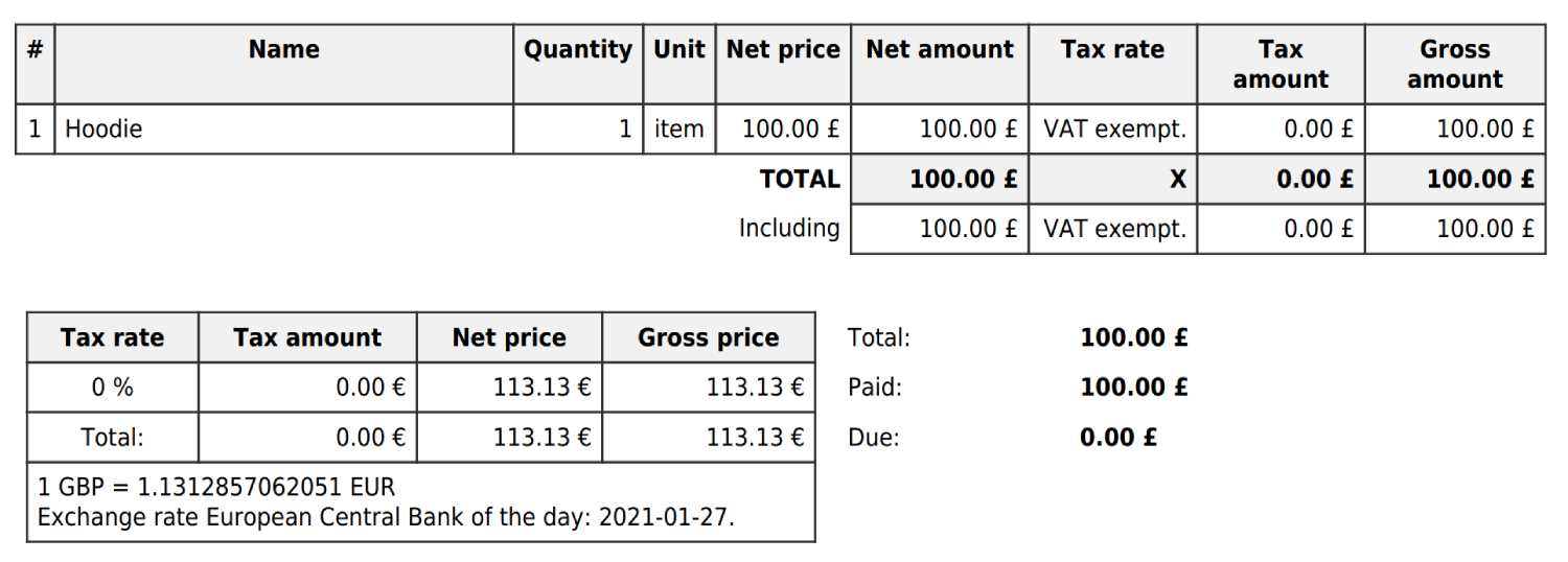 reverse charge invoice template