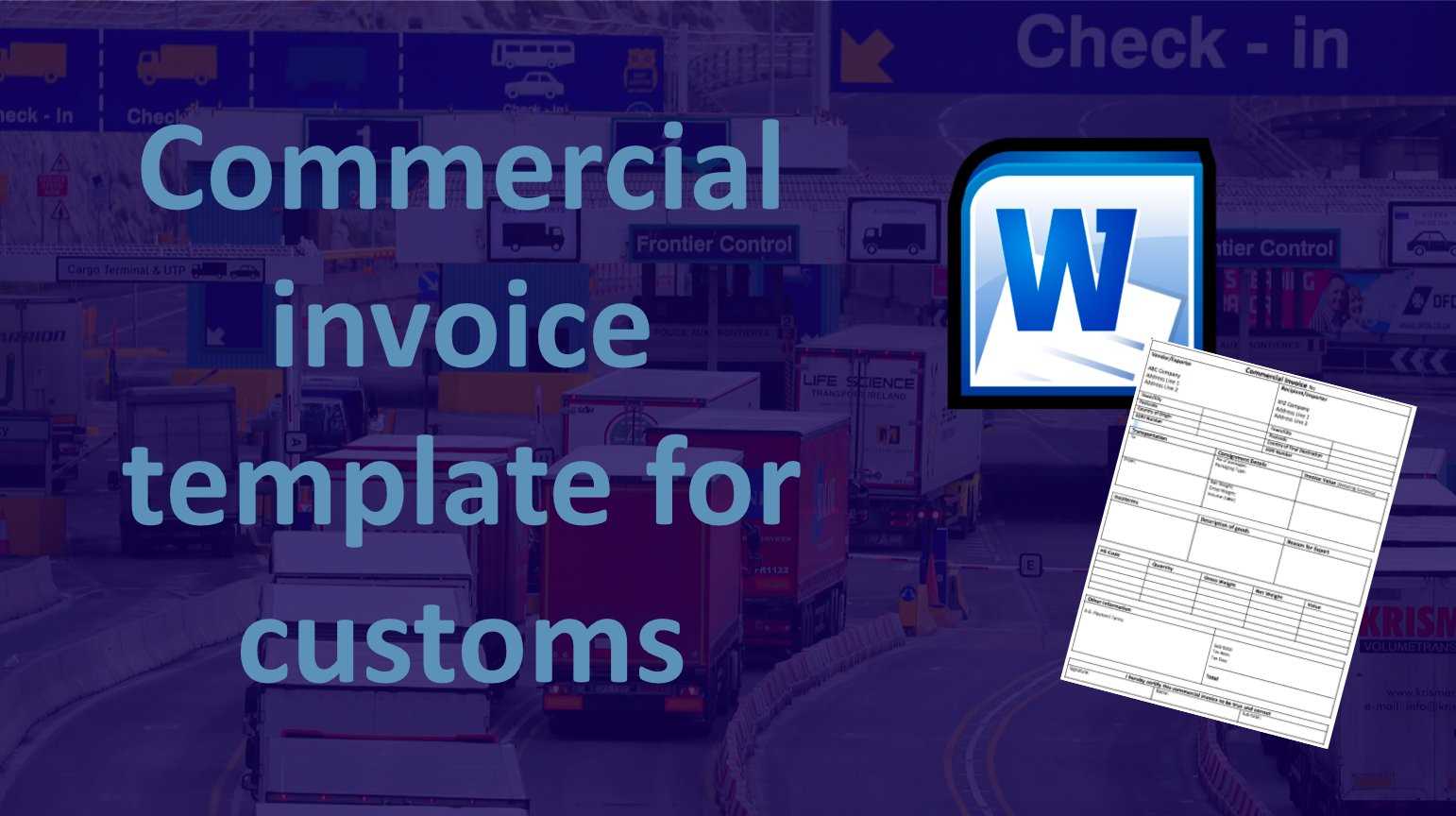 export invoice template