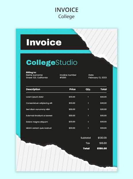 vat invoice template