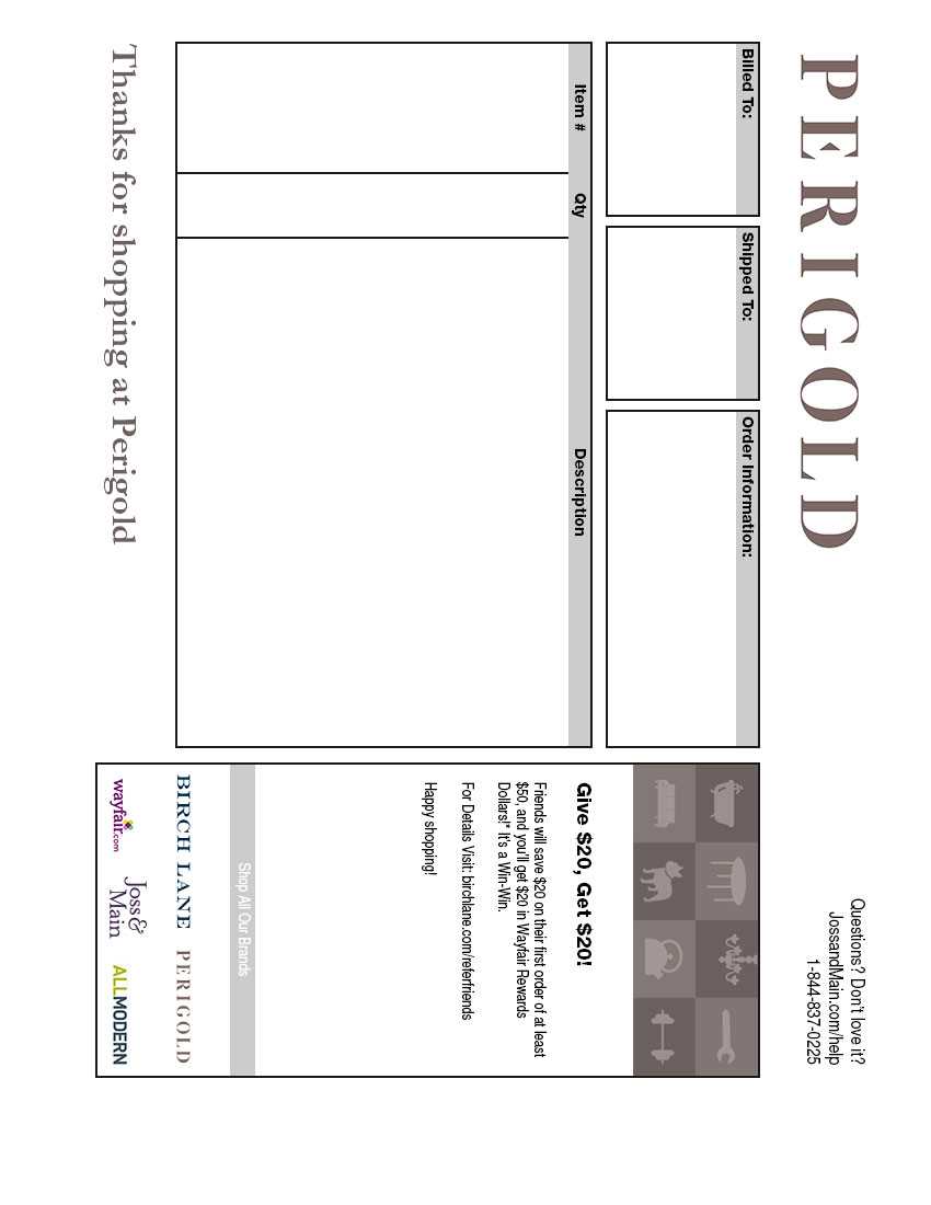 target invoice template