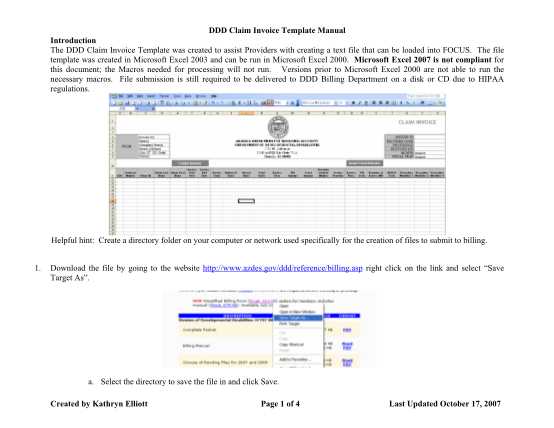 target invoice template