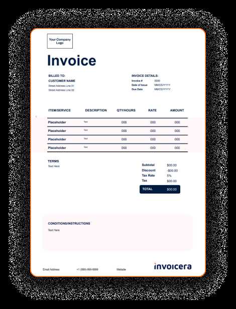 tuition invoice template