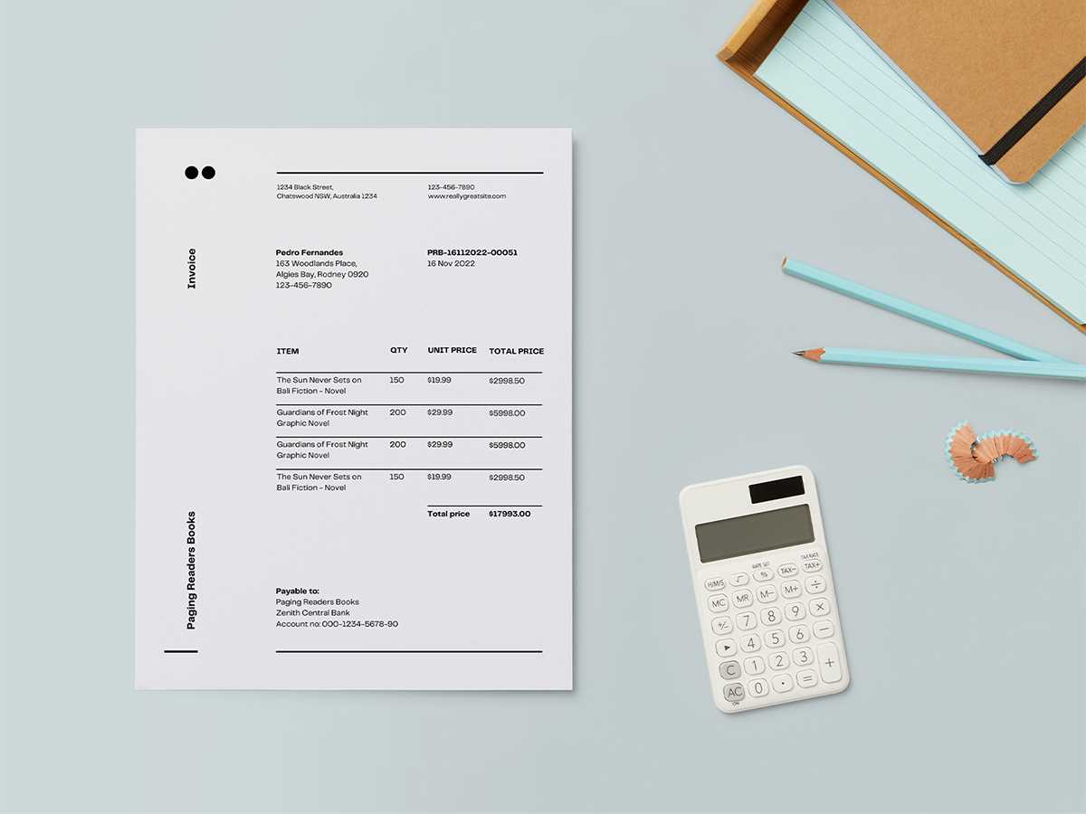 create a free invoice template