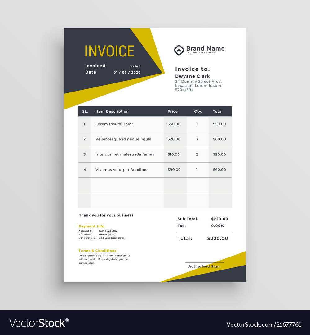 cool invoice template