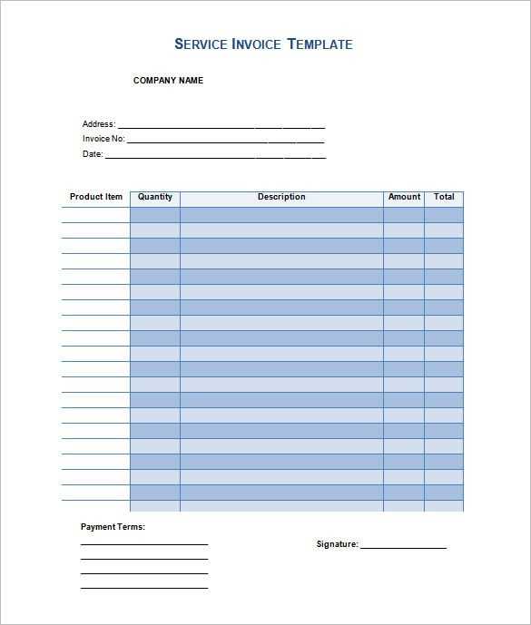 excel for mac invoice template