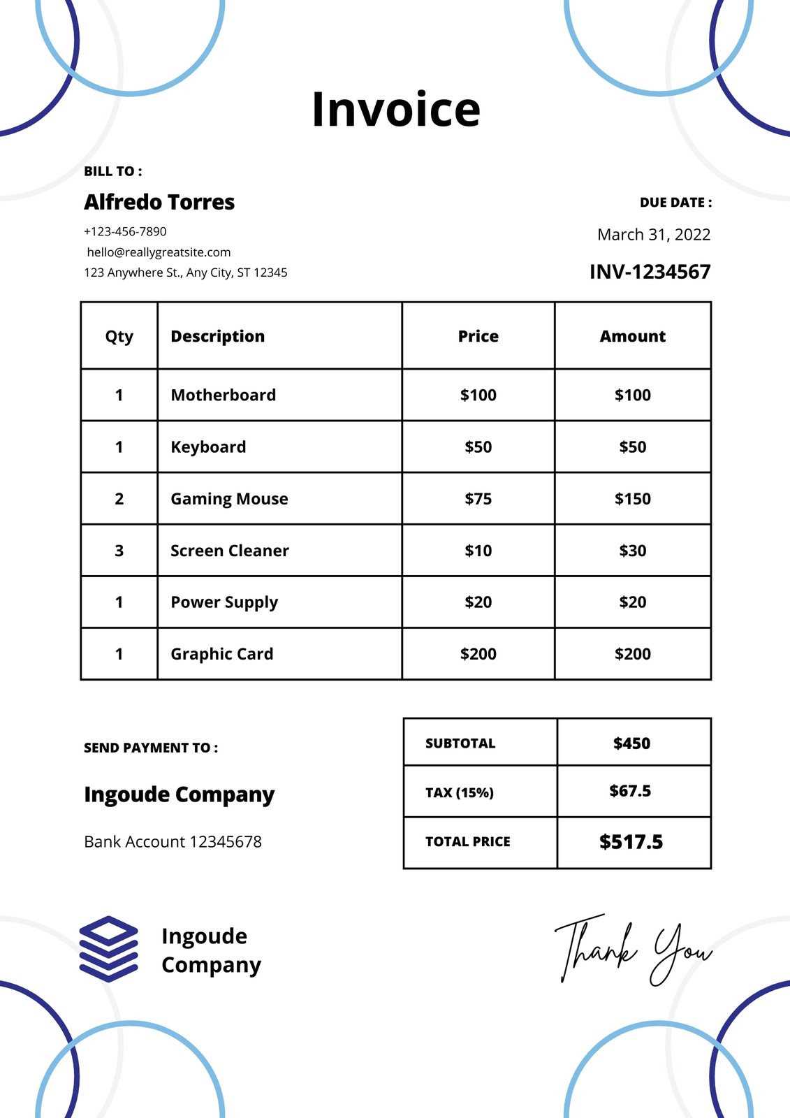 sage 50 invoice template