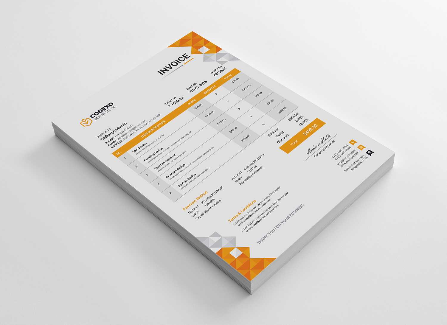 reportlab invoice template