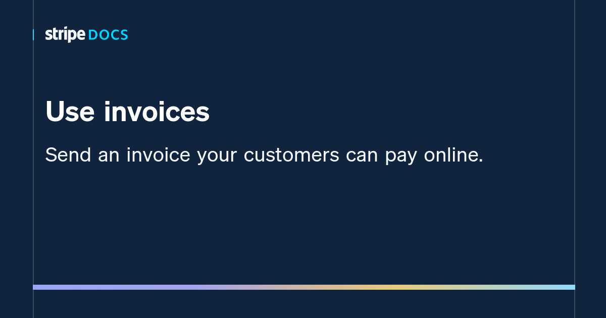 stripe invoice templates