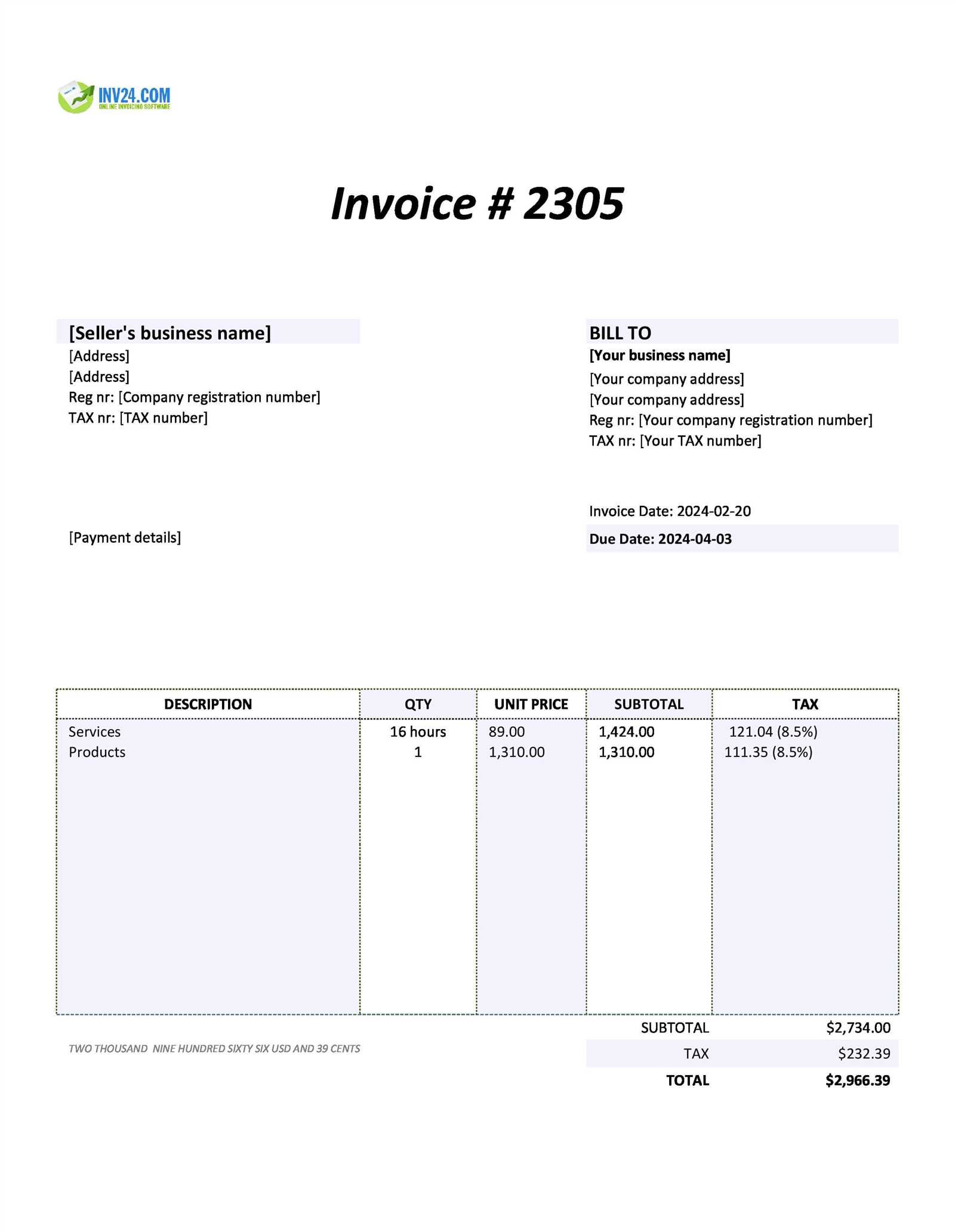 self billing invoice template excel