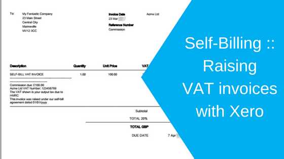 self billing invoice template