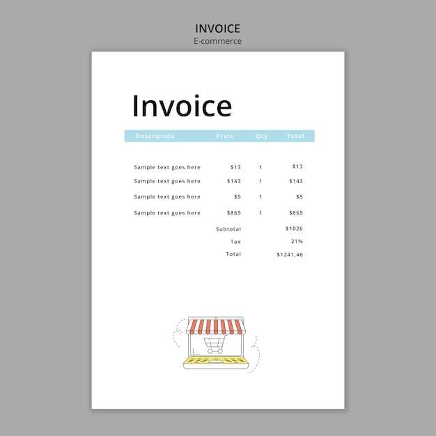 electronic invoice template