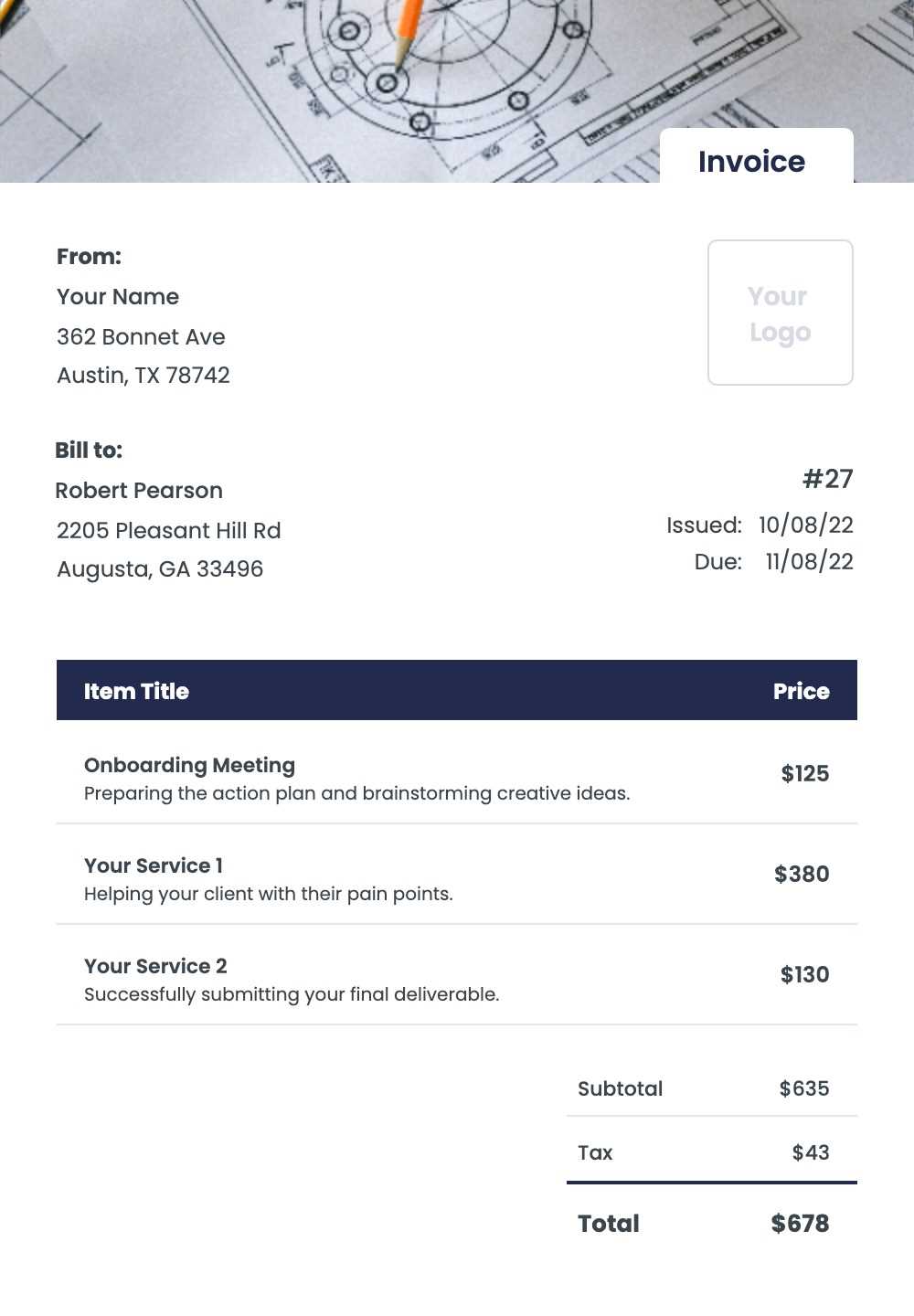 invoice management template