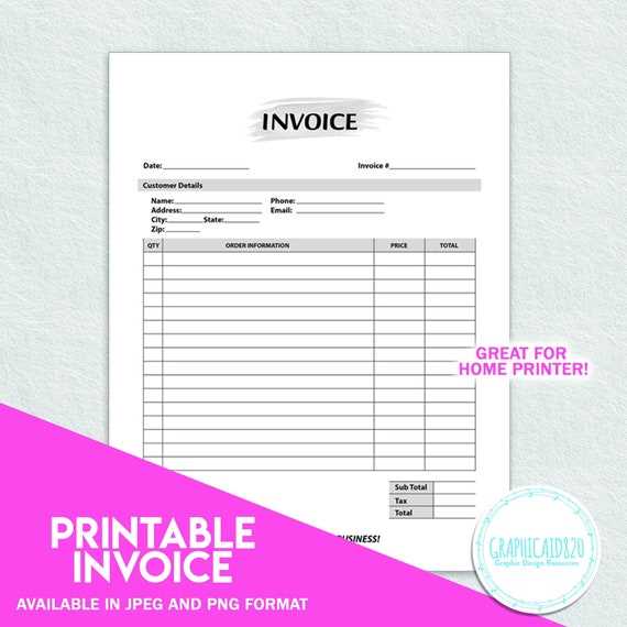 simple blank invoice template