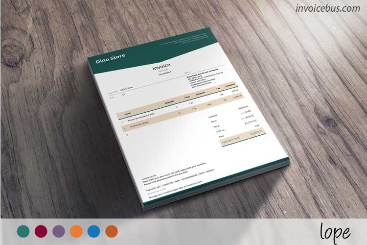 simple html invoice template free