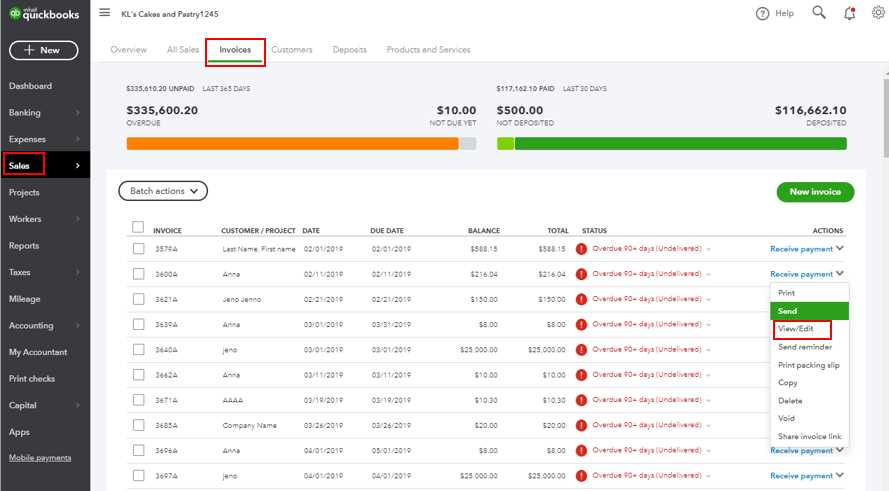 how to edit an invoice template in quickbooks online