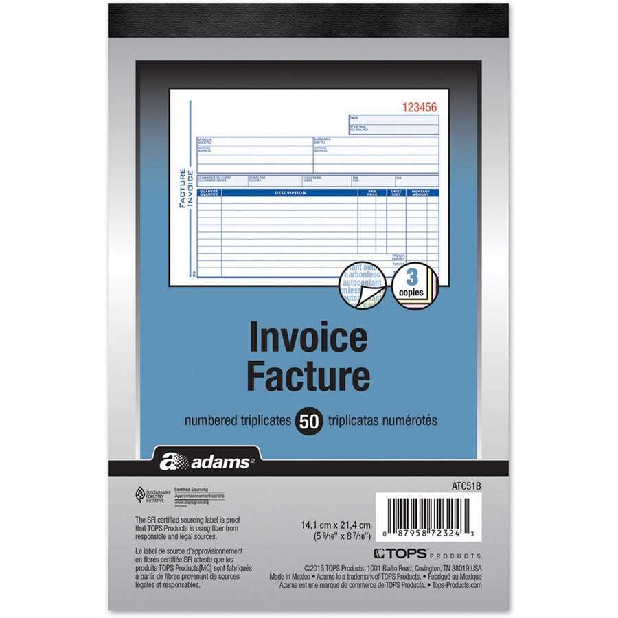 adams invoice template