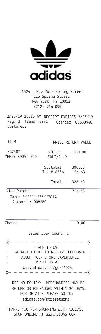 stockx invoice template