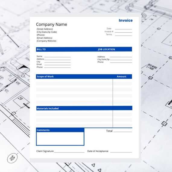 sub contractor invoice template