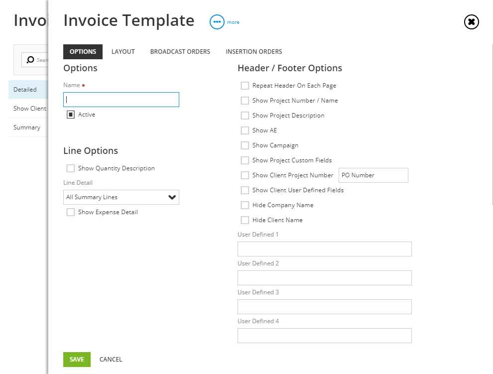 summary invoice template