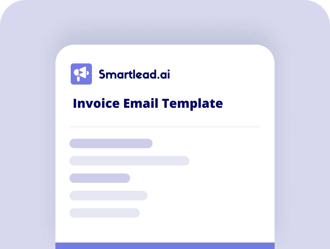 template invoice email