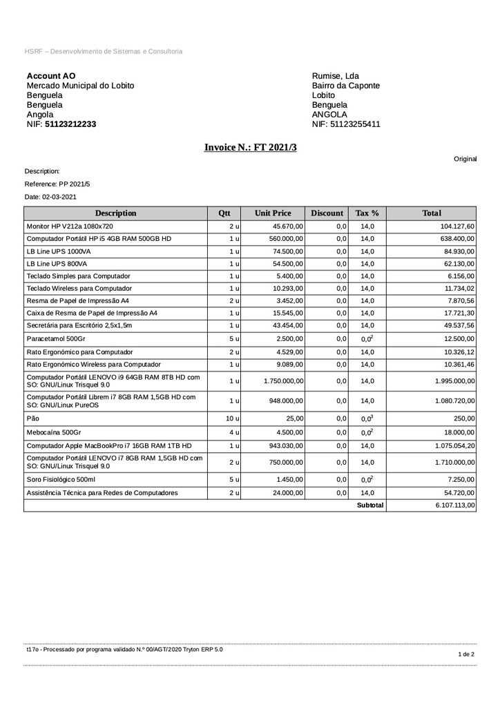 invoice template libreoffice