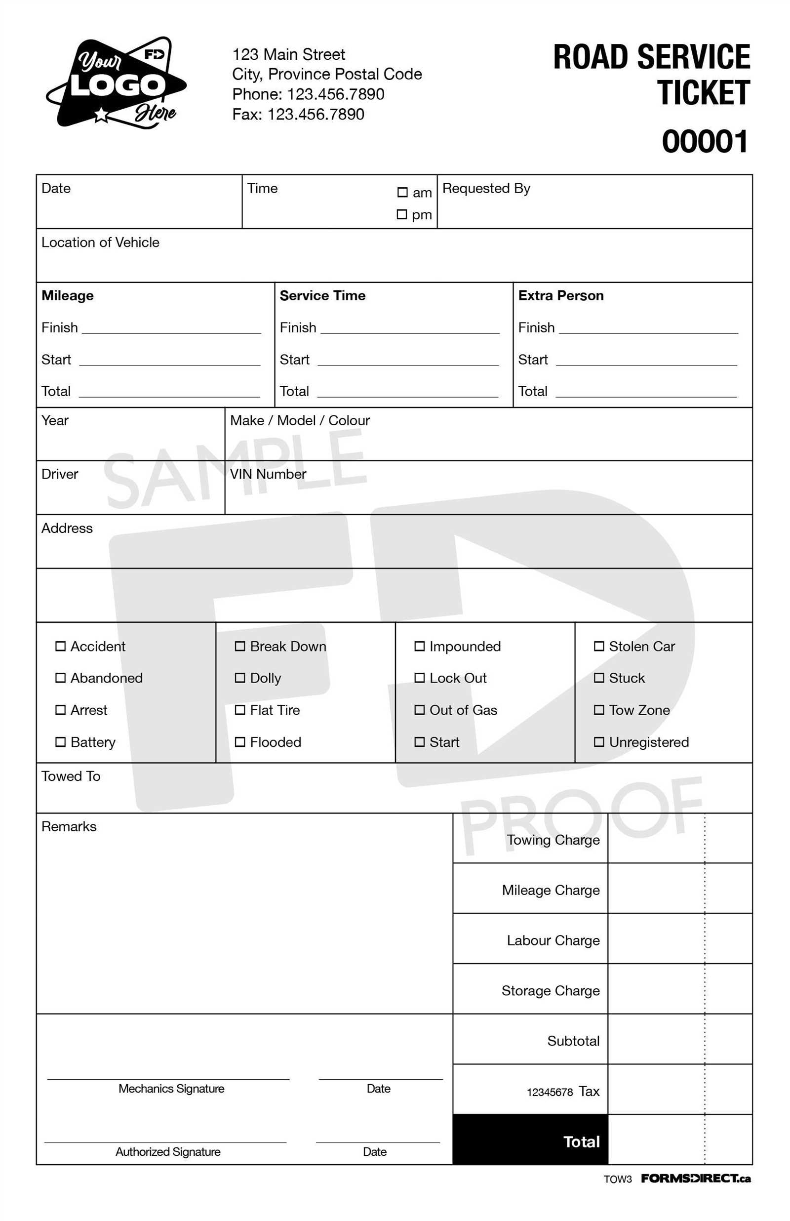 ticket invoice template