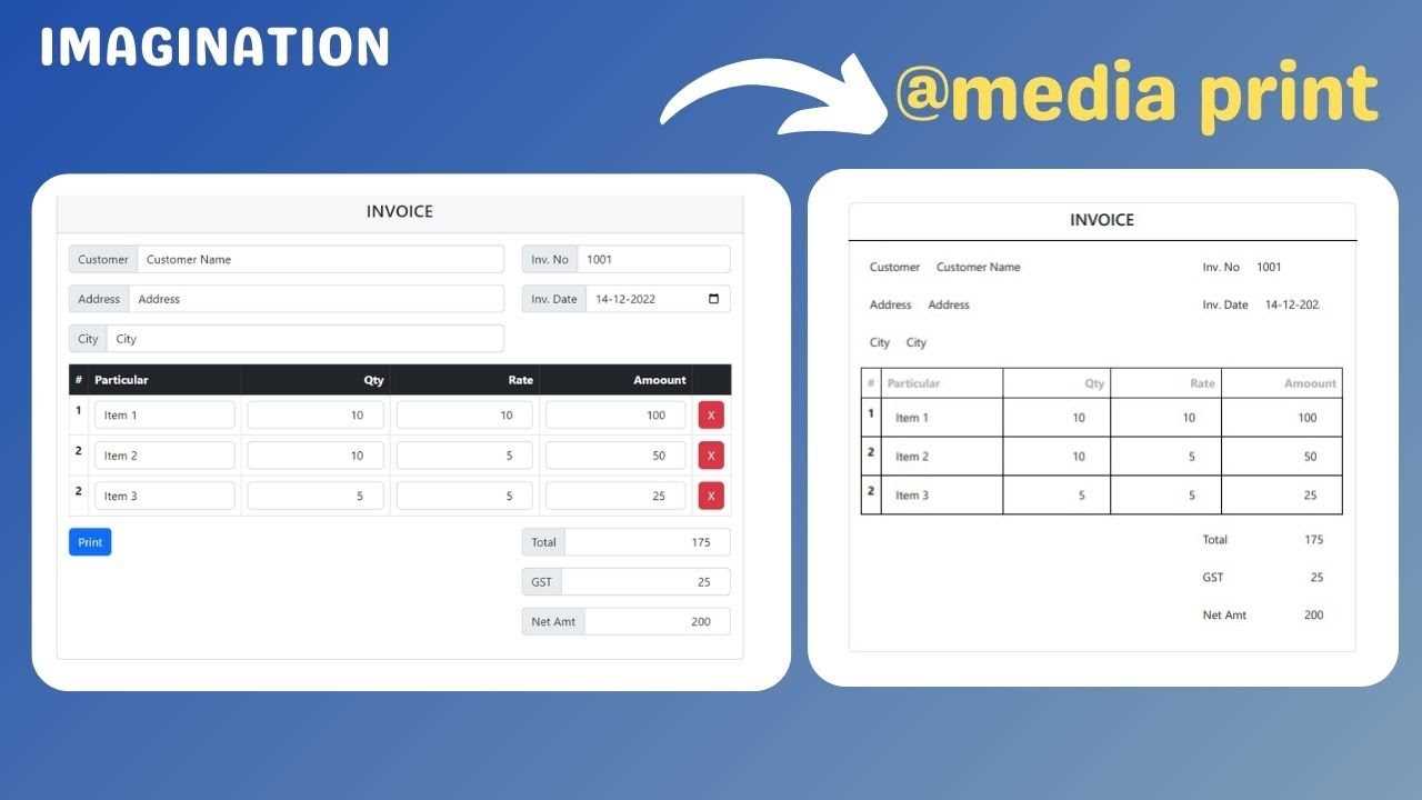 invoice bootstrap template