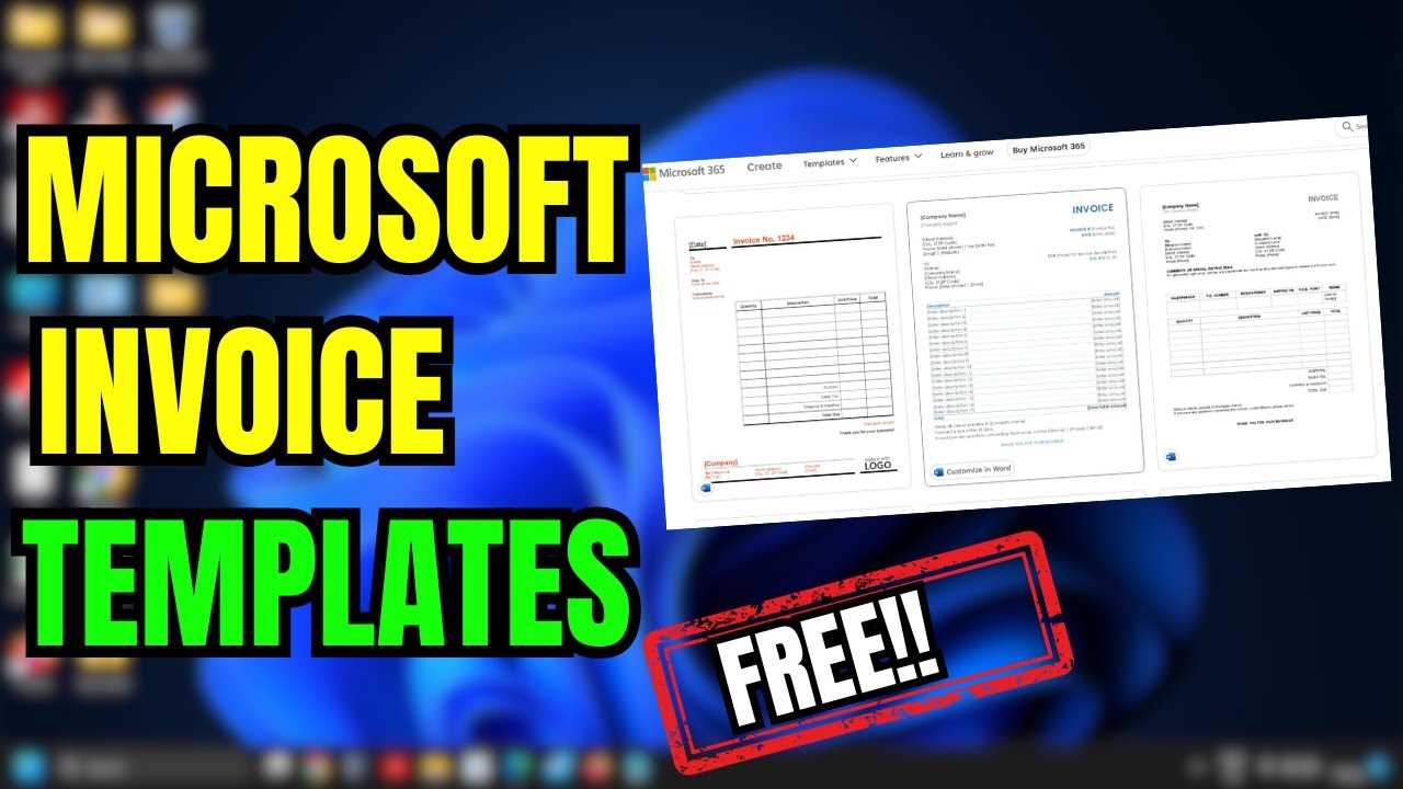 microsoft invoice template