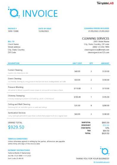 funeral invoice template