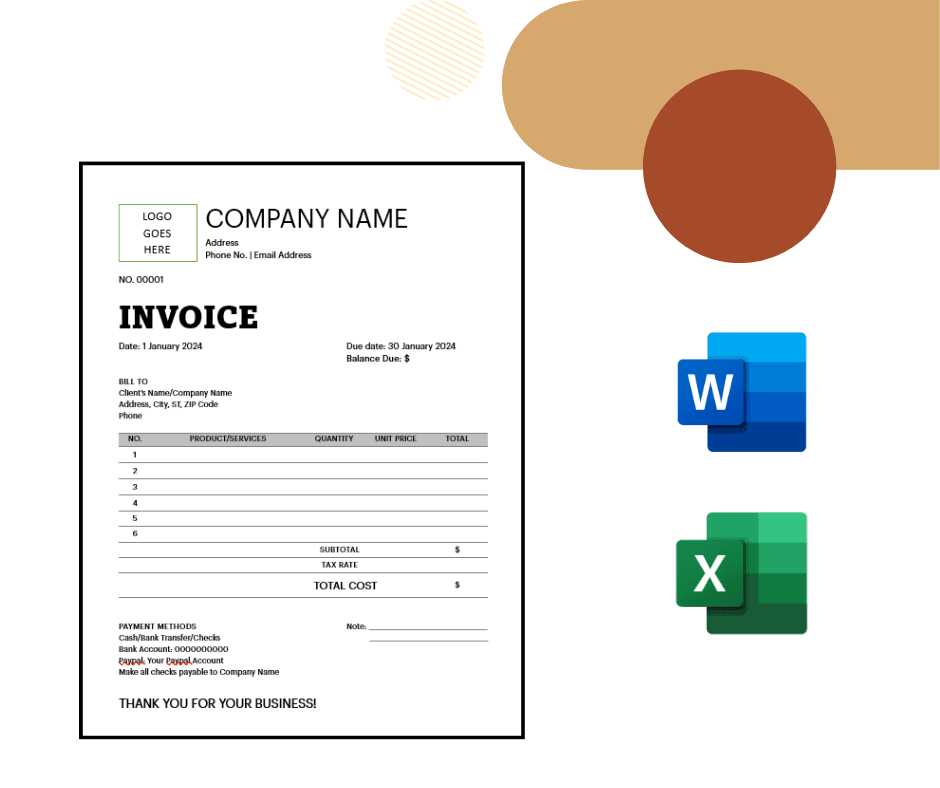 dba invoice template