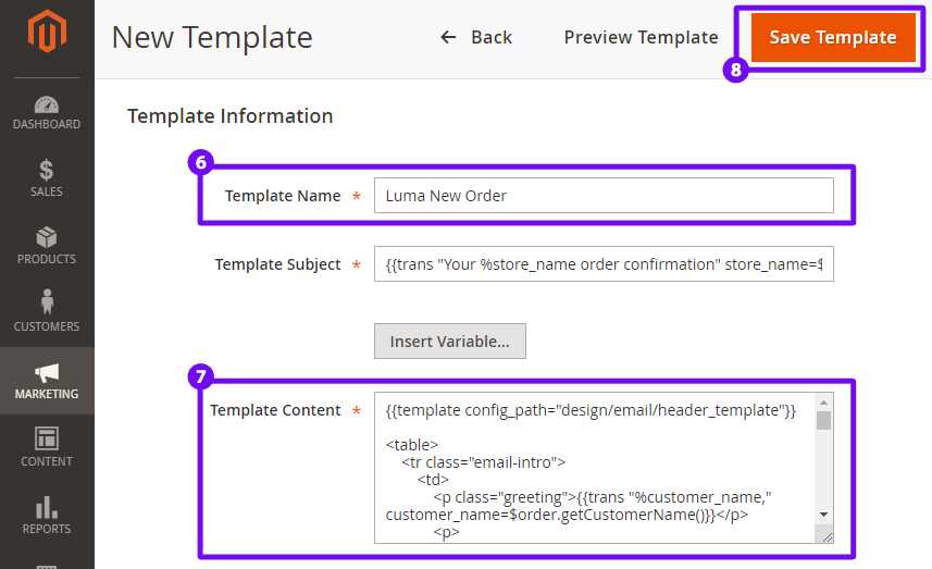 magento invoice email template