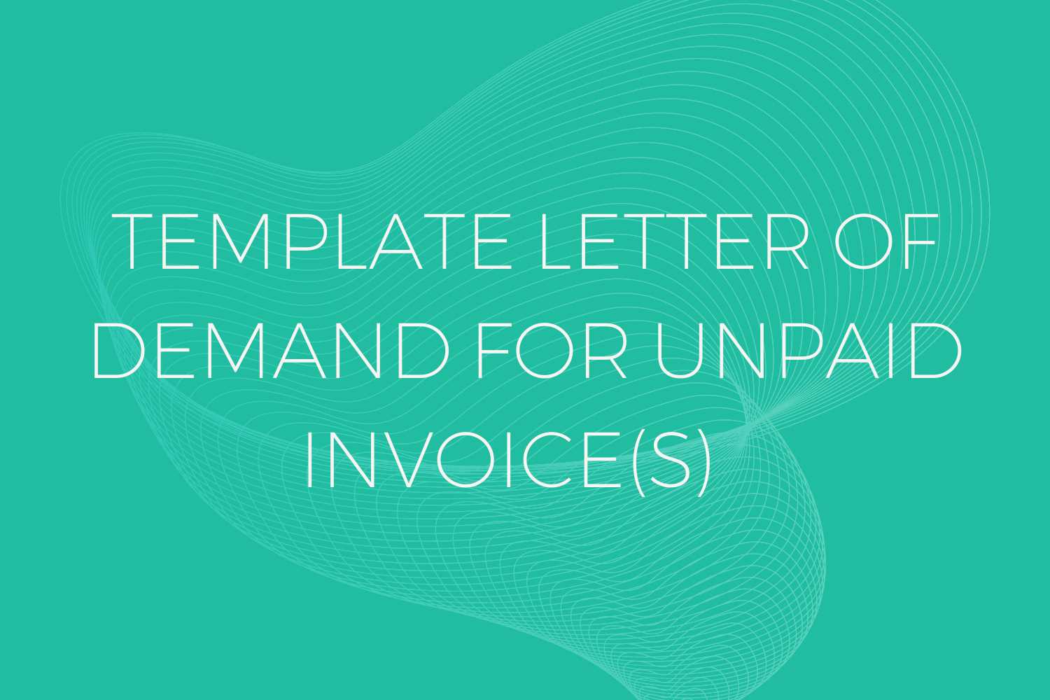 unpaid invoice letter template