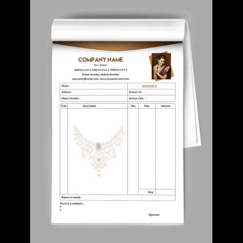 jewellery invoice template