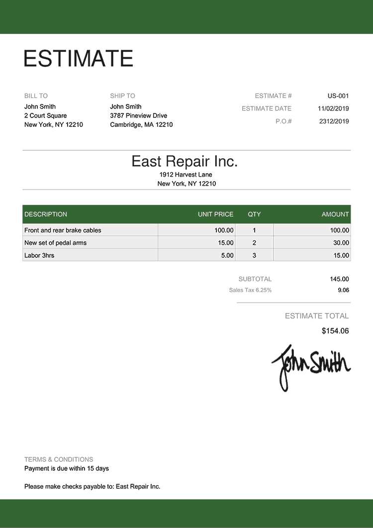 harvest invoice template