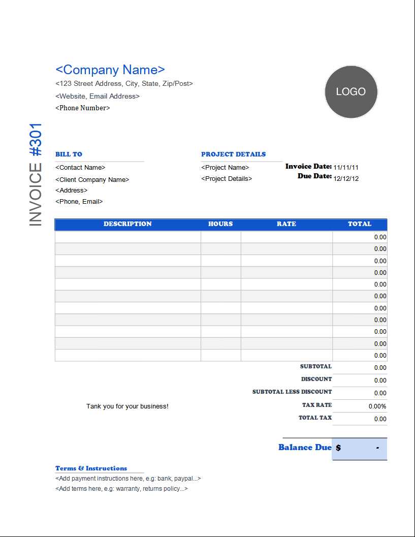 automotive invoice template free