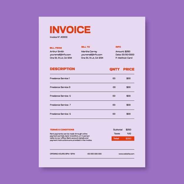 freelancer invoice template pdf
