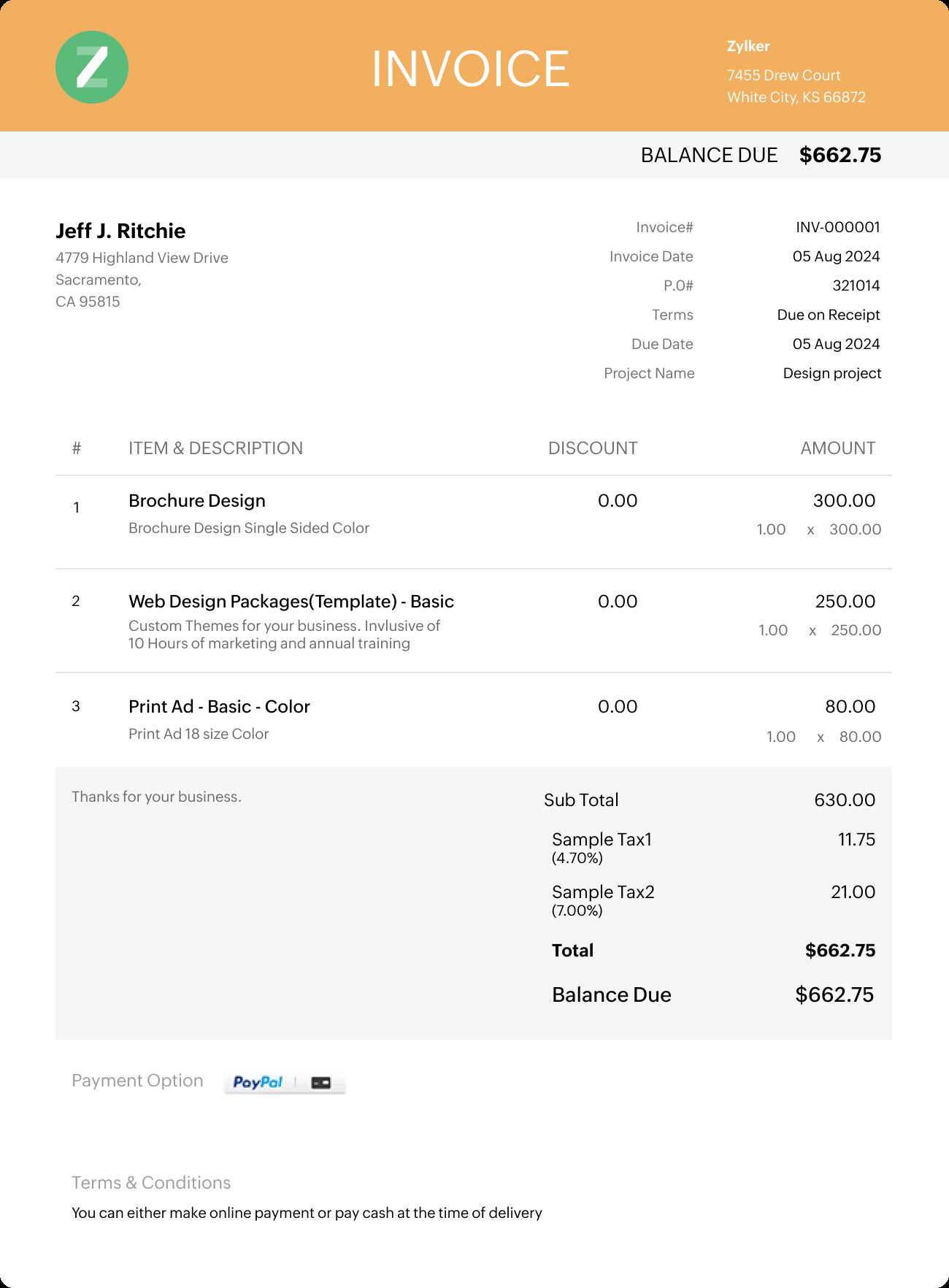 free online invoice templates microsoft excel