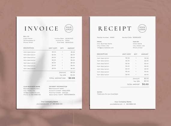 invoice receipt templates