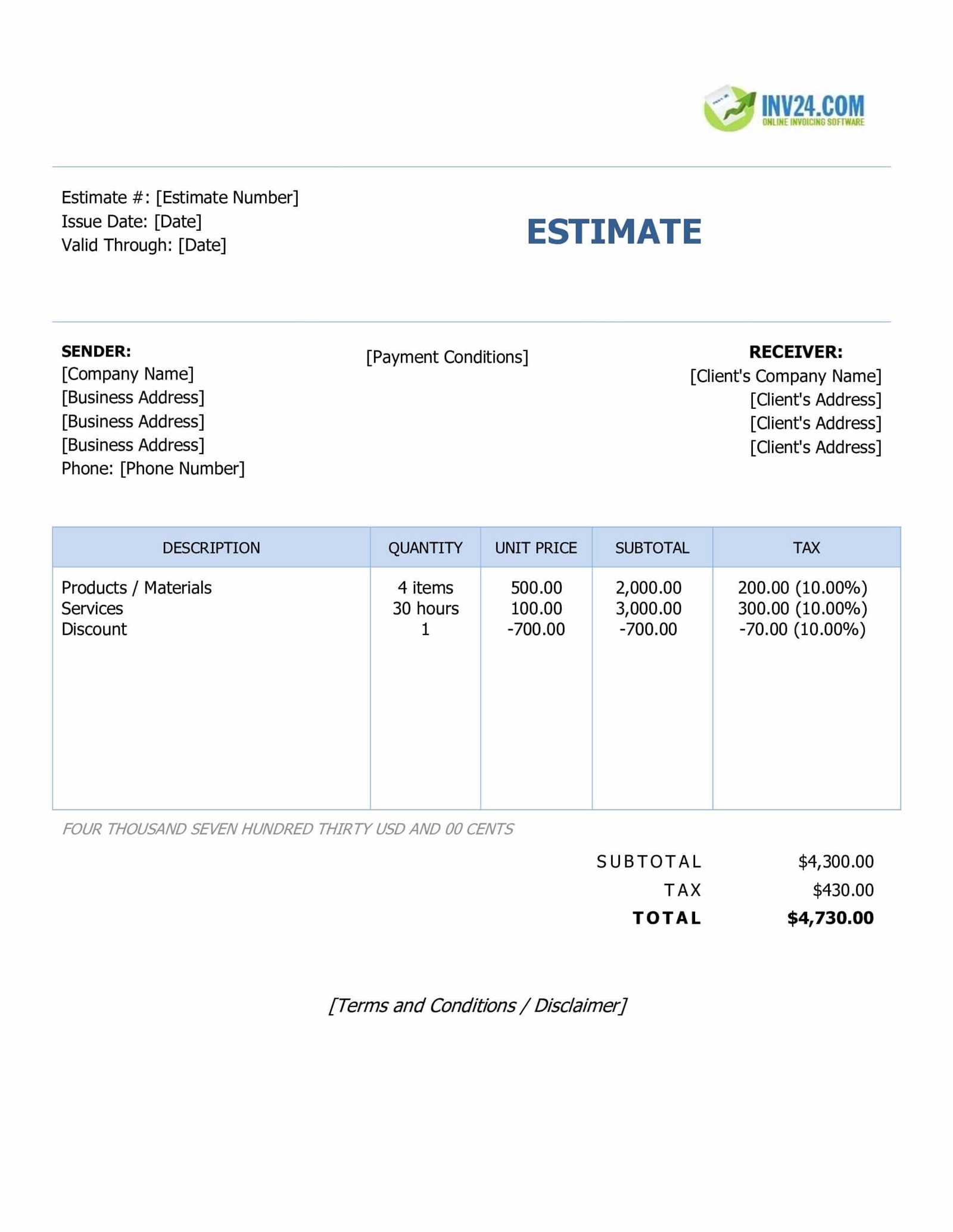 ndis invoice template word