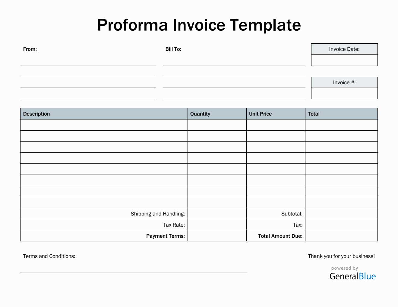 free word invoice template download