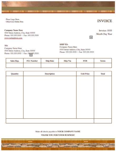 pinterest invoice template