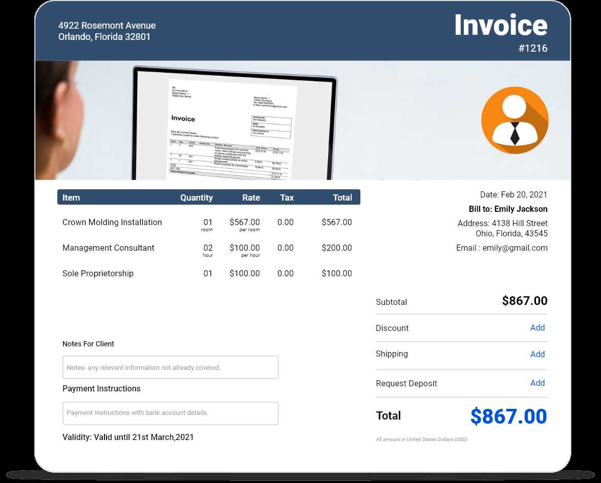 professional invoice templates