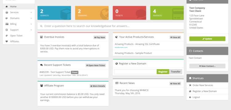 whmcs invoice template free