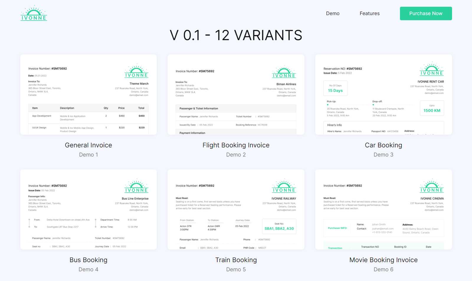 invoice html template bootstrap free download