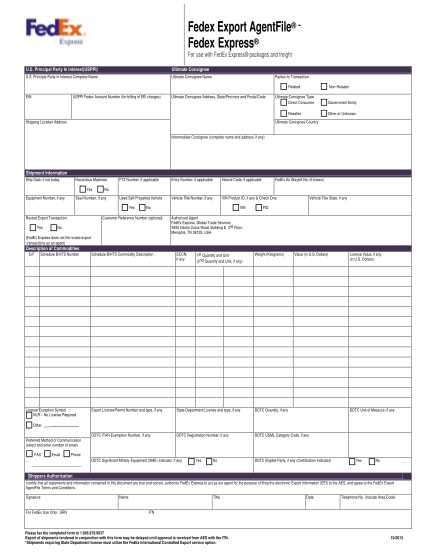 fedex commercial invoice template uk