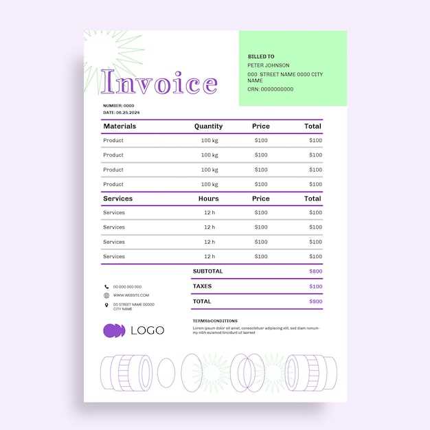 contractor invoice template word free