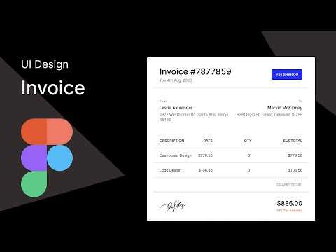 invoice template sketch