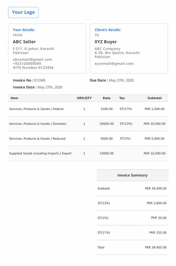 free bakery invoice template