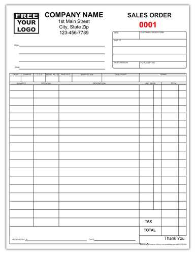 sales invoice template